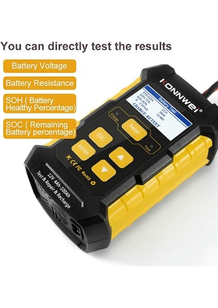 Konnweı KW510 12V 5A Tam Araba Pil Test Cihazı modelleri