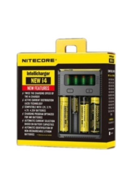 Nitecore I2 Pil Şarj Cihazı+Kablo
