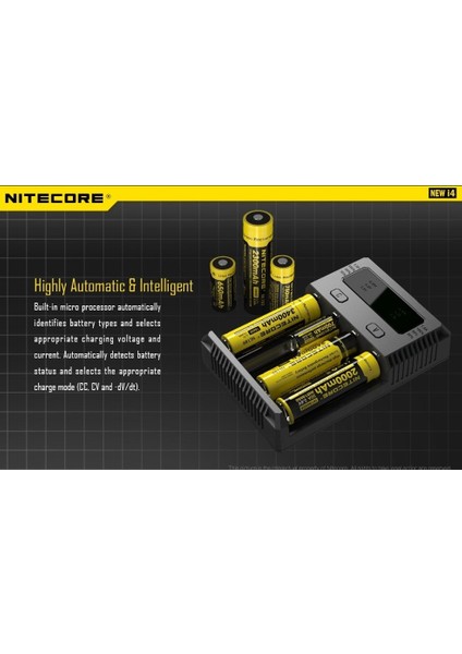 Nitecore I4 Pil Şarj Cihazı+Kablo modelleri