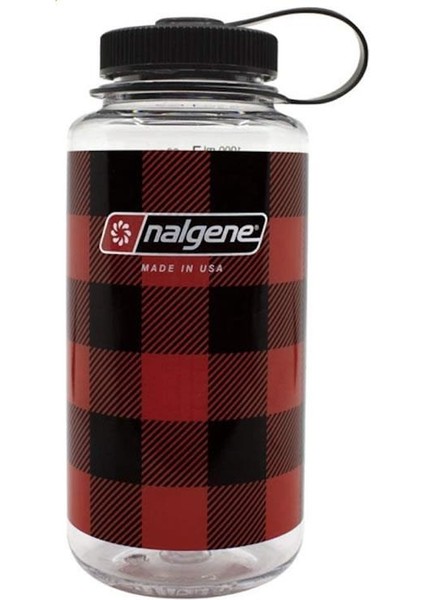 32OZ Wide Mouth Red Plaid