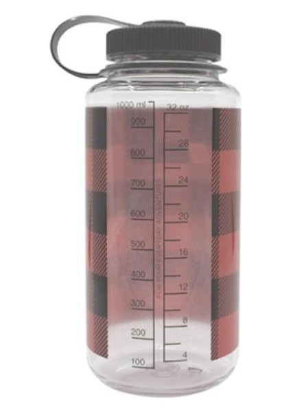 32OZ Wide Mouth Red Plaid