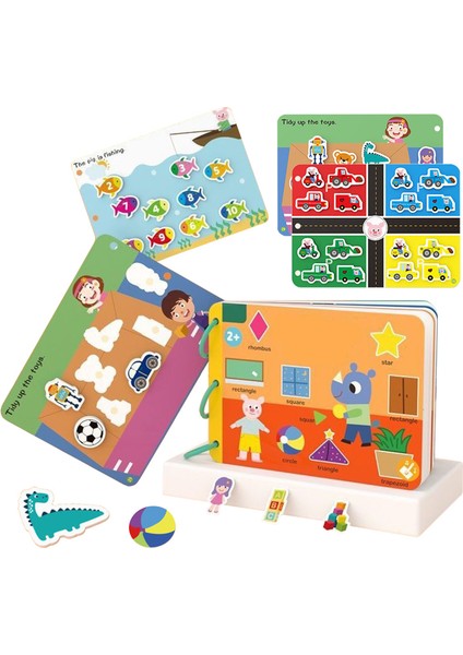 Montessori Velcro Sessiz Kitap Çocuk Eğitici Oyuncak (Yurt Dışından)