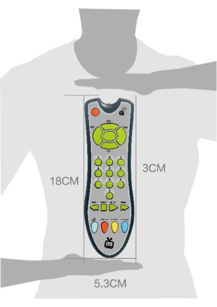 Çocuk Simülasyonu Tv Uzaktan Kumanda Müzik Eğitici Oyuncak (Yurt Dışından)