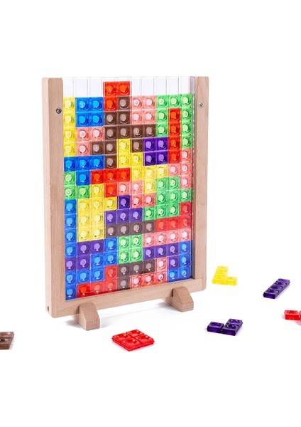 3D Tetris Puzzle Çocuk Eğitici Oyuncaklar (Yurt Dışından)