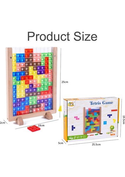 3D Tetris Puzzle Çocuk Eğitici Oyuncaklar (Yurt Dışından)