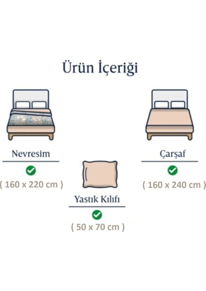 Kristal Tek Kişilik 3 Parça Nevresim Takımı