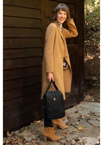 Siyah Kadın Sırt Çantası US8005