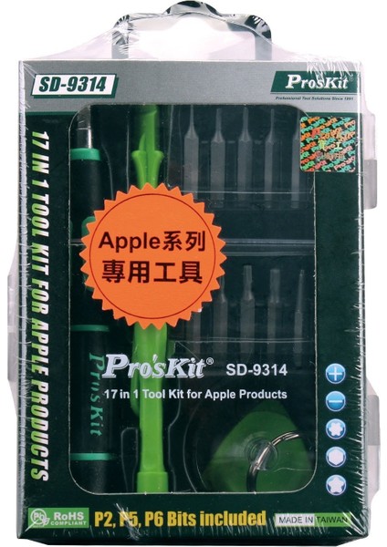 Proskitt SD-9314 Apple Tamir Seti 17 Parça