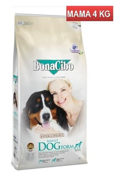 Bonacibo Adult Dog Form Yetişkin Köpek Maması 4 kg