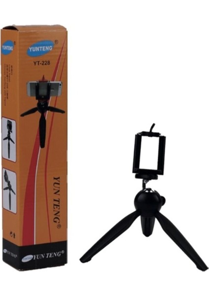 KE-122 Tripod Telefon Tutucu Profesyonel Youtuber Tripodu