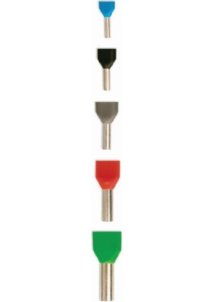 TE4012 8 mm Turuncu Izoleli Çift Girişli Yüksük - 10 Adet