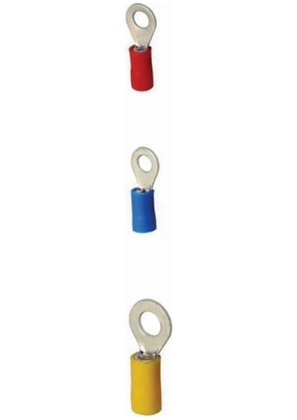 Rv 1.25-4 0.50-1.50 mm Kırmızı Yuvarlak Tip Izoleli Kablo Ucu 10 Adet