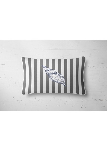 Kırlent Marin 35X50 cm Çift Tarafı Baskılı Kırlent Yastık Kılıfı
