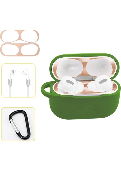 Airpods Pro Silikon Koruyucu Kılıf Yeşil Altın (Yurt Dışından) modelleri