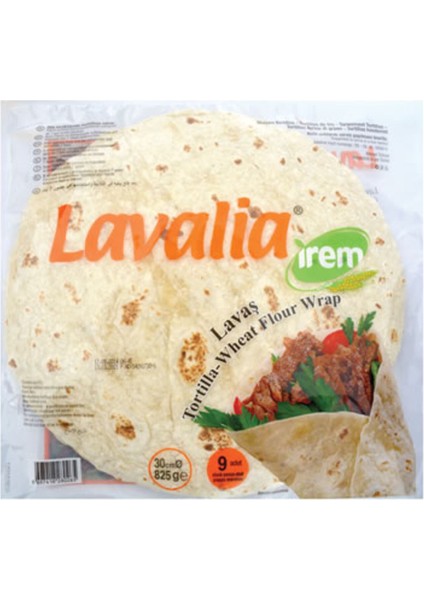 30 cm Tortilla 9'lu 825 gr