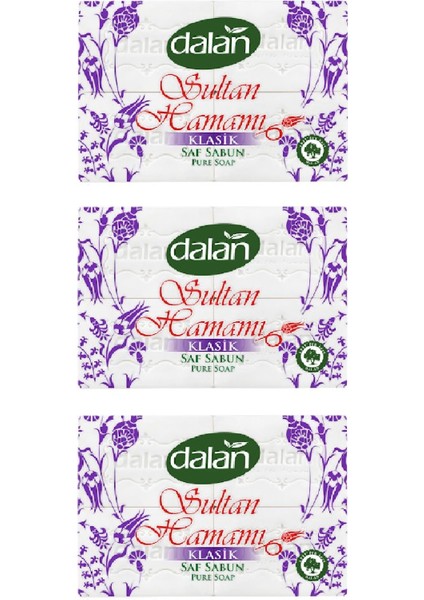 Sultan Hamamı Banyo Sabunu 4 x 125 gr x 3 Adet