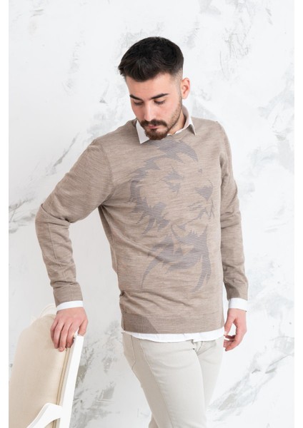 Slimfit Sıfır Yaka Ince Erkek Triko Kazak
