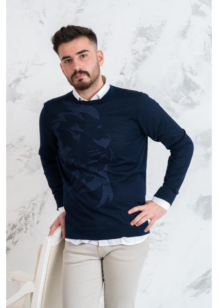 Slimfit Sıfır Yaka Ince Erkek Triko Kazak