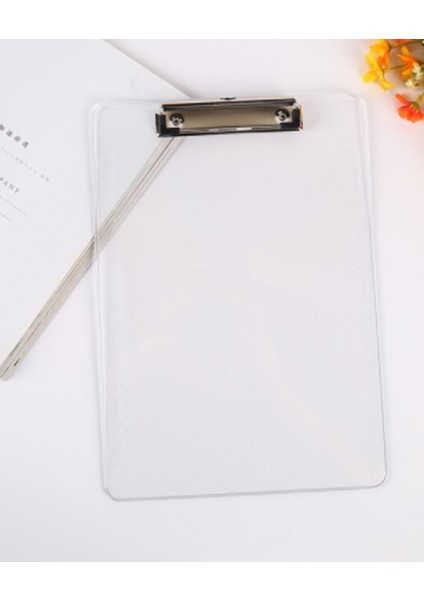 A4 Şeffaf Akrilik Sekreterlik Beyaz