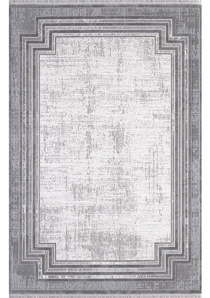 sı Murano 1360A Gri Modern Desen Makine Halısı