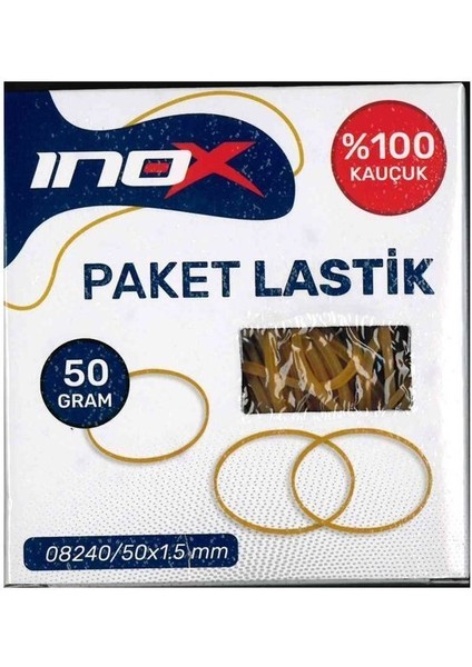 Inox 08240 Paket Lastik 50 Gram