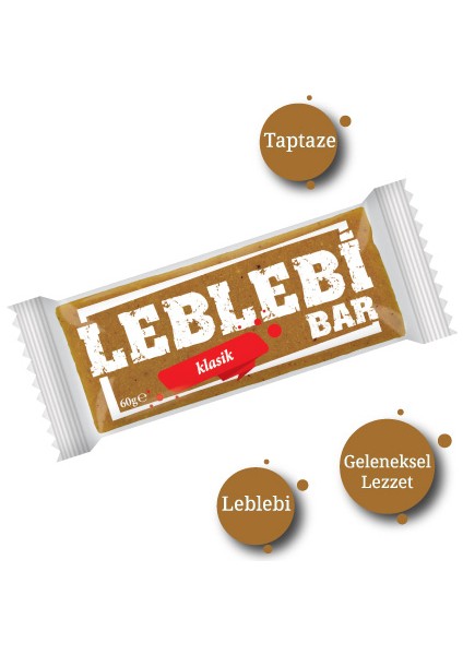 Şekerleme Leblebi Bar Klasik 60 gr 12'li Kutu