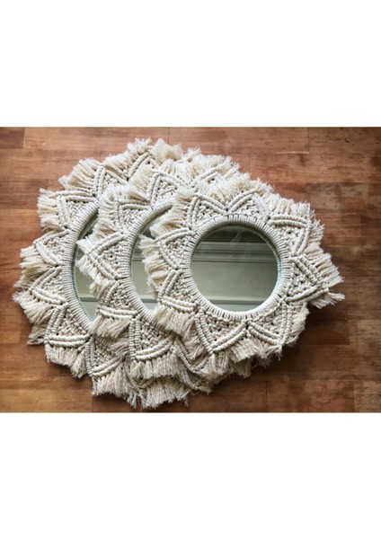 BH Bohem HandmadeMakrome 3lü Set Ayna