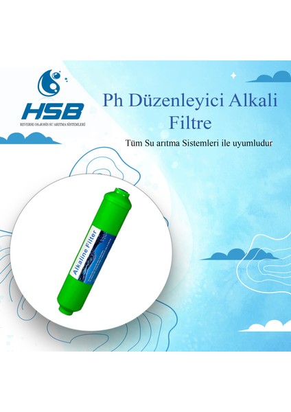 Su Arıtma Cihazı Alkali Filtre Ph Düzenleyici Alkali Filtre