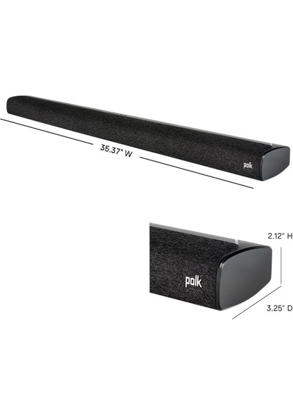 Polk Audio Signa S3 Siyah Soundbar ve Wireless Subwoofer