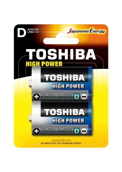 Toshıba LR20 Hıgh Power Büyük Pil 2'li