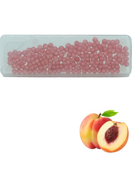 Pop Şeftali Topu Kapsül Aromalı Mentol Topu 100'li