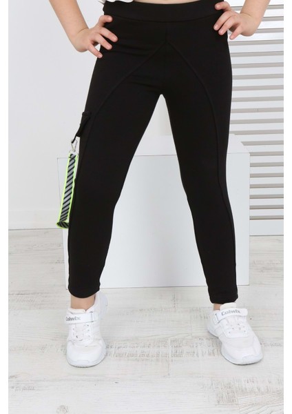 Toontoy Kız Çocuk Tek Yanı Cepli Tayt fiyatları