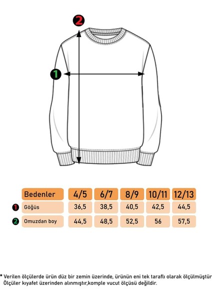 Toontoy Kız Çocuk Komple Balık Kuyruğu Baskılı Sweatshirt fiyatları