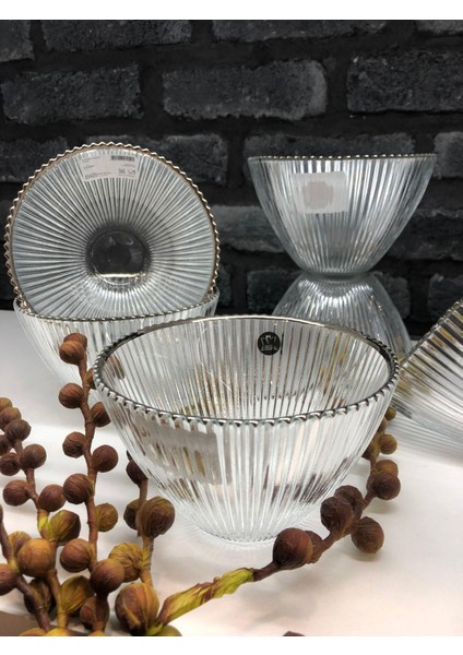 Moon Gümüş Kase 6'lı 15 cm