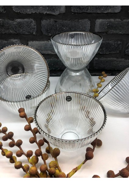Moon Gümüş Kase 6'lı 15 cm