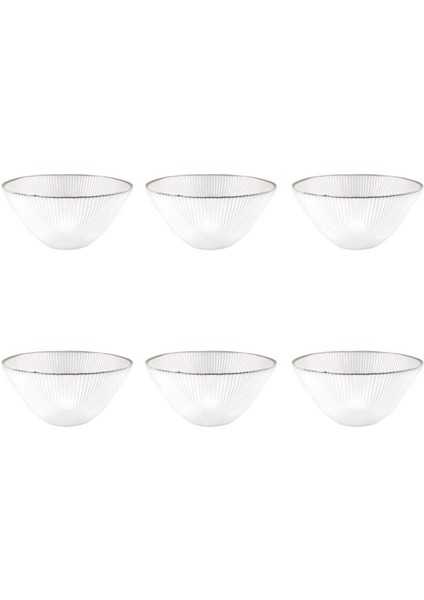 Moon Gümüş Kase 6'lı 15 cm