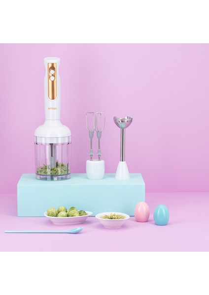 Powerpack Midi Beyaz 4'lü Blender Set