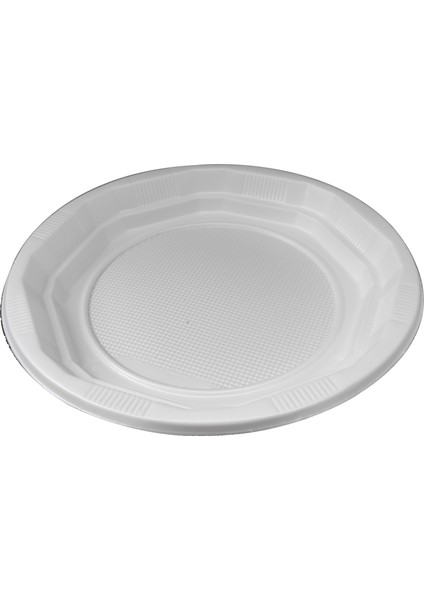Plastik Tabak 19 cm (190 Mm) 100 Adet (1 Paket)
