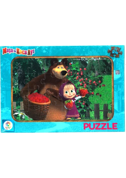 Laço Kids Maşa ile Koca Ayı 24 Parça Lisanslı Puzzle Yapboz