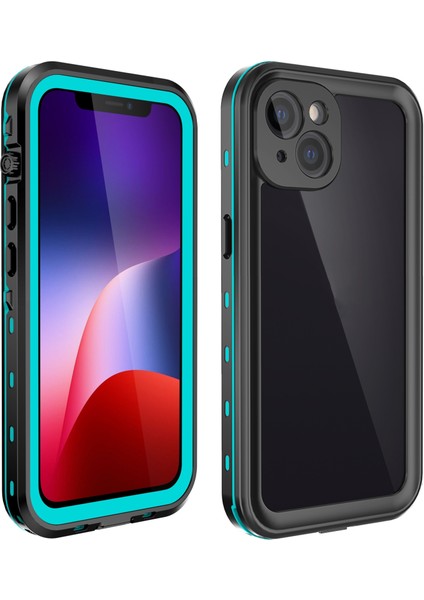 Darbeye Dayanıklı Su Geçirmez Pc + Tpu Kılıf iPhone 13 Mavi (Yurt Dışından)