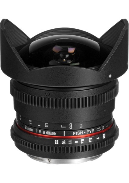 8 mm T3.8 Crop Umc Fisheye Lens