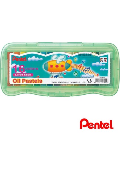 16 Renk Yağ Bazlı Pastel Boya