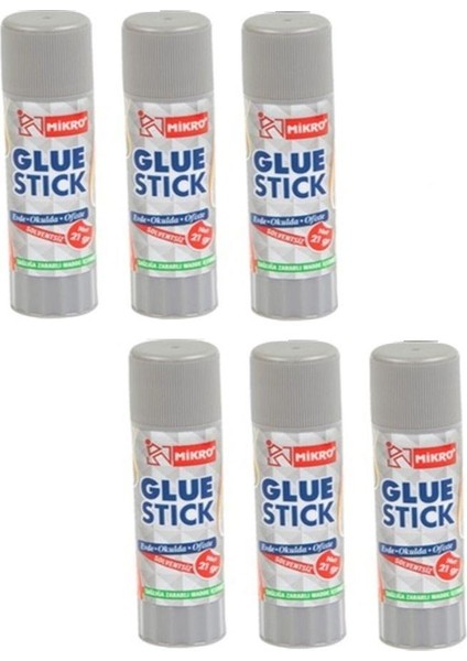 Glue Stick Yapıştırıcı Mikro Katı Yapıştırıcı 9 gr 6'lı