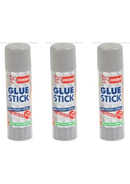 Glue Stick Yapıştırıcı Mikro Katı Yapıştırıcı 21 gr 3'lü