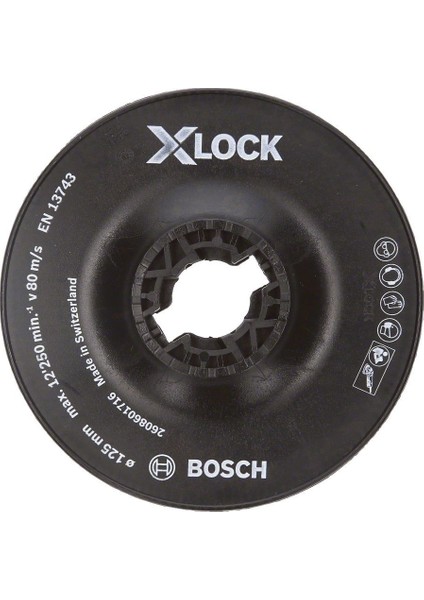 - X-Lock - 125 mm Fiber Disk Sert Taban 2608601716