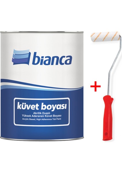 Küvet Boyası Kullanıma Hazır 1 kg Beyaz Rulo -Kullanımı Kolay-Kalitesi Yüksek-Dayanıklı