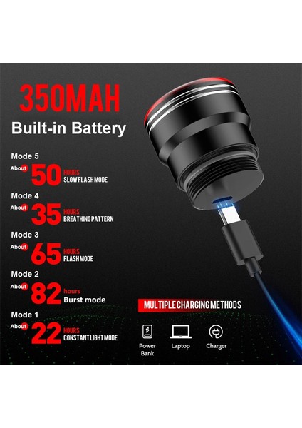 Newboler Bisiklet Akıllı Otomatik Fren Algılama Kuyruk Işığı USB Şarj Edilebilir (Yurt Dışından)