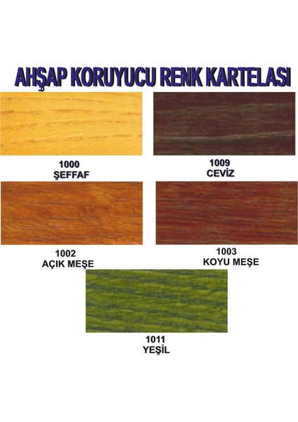 Gemsa Fioretex Dekoratif Ahşap Koruyucu 0,750 gr Koyu Meşe