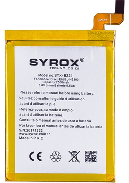 General Mobile Discovery Elite Batarya 2500 Mah B221