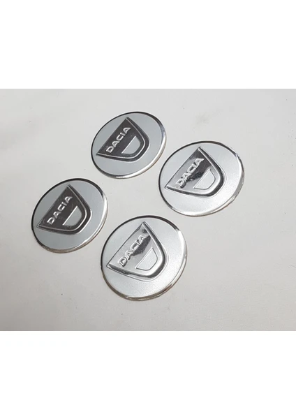 Yed Ekipman Jant Göbeği Arma Dacia Alüminyum Silver Set 60 mm 4'lü